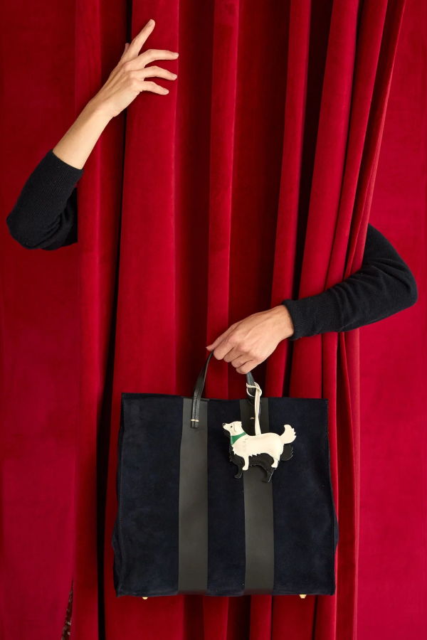 Clare V. Paco Dog Key Fob