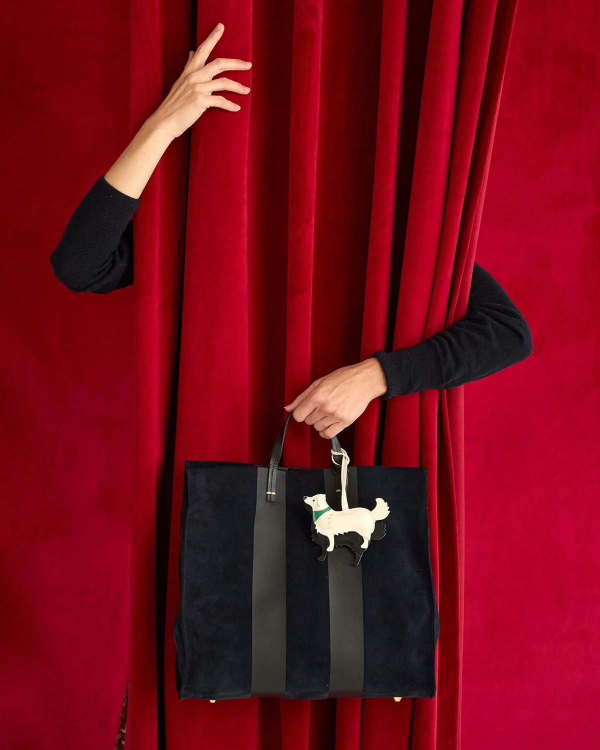 Clare V. Paco Dog Key Fob - Image 1 of 2