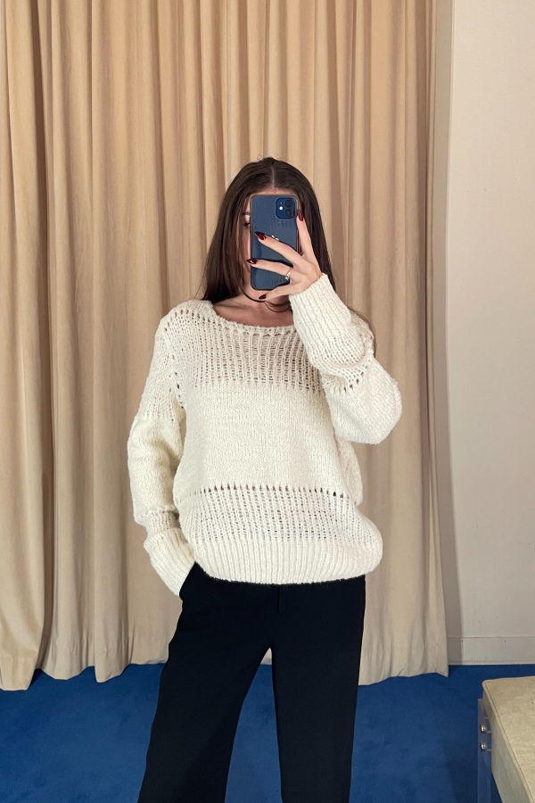 The NKC Store Maurie Sweater - White