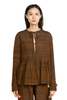 Mute Dance Silk Jacket - Brown - Thumbnail 1