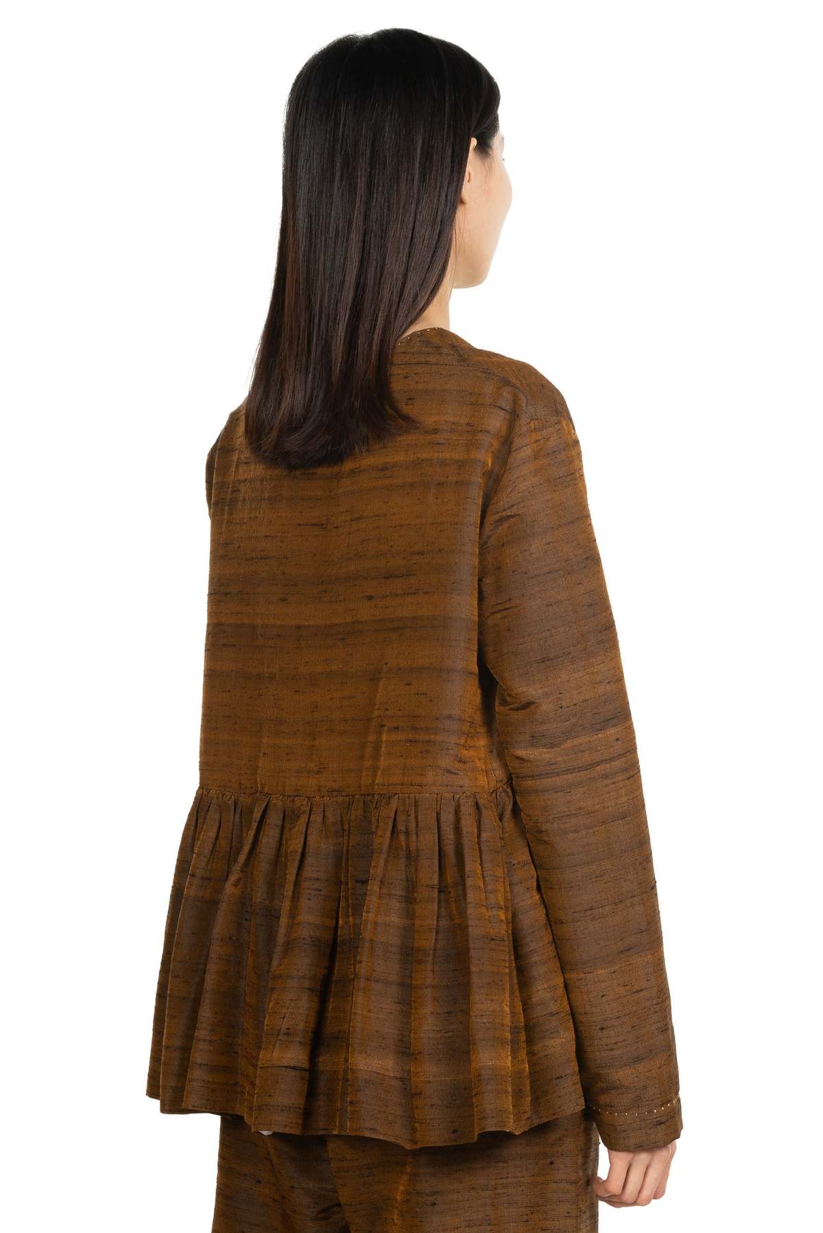 Mute Dance Silk Jacket - Brown - Image 3 of 4