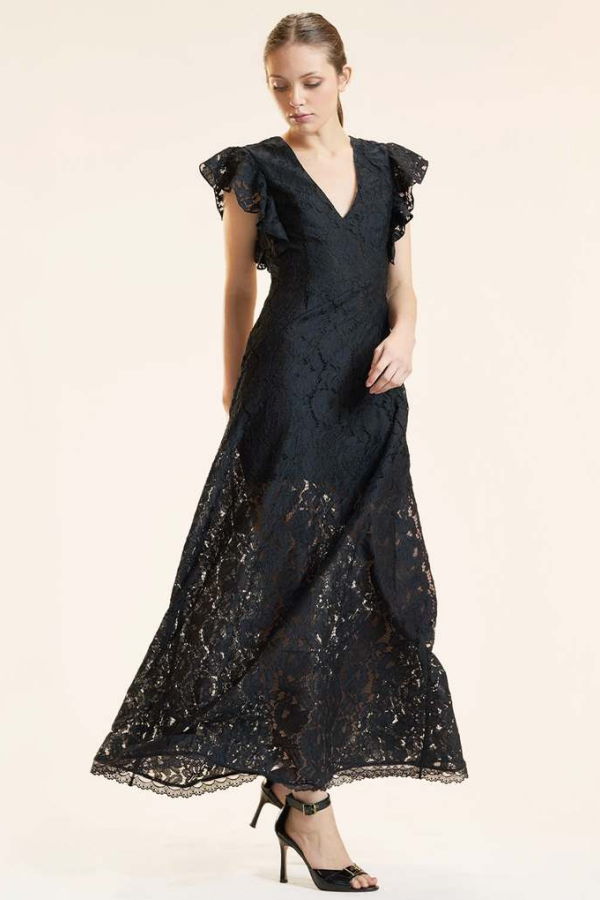 Cynthia Rowley Verona Lace Dress - Black