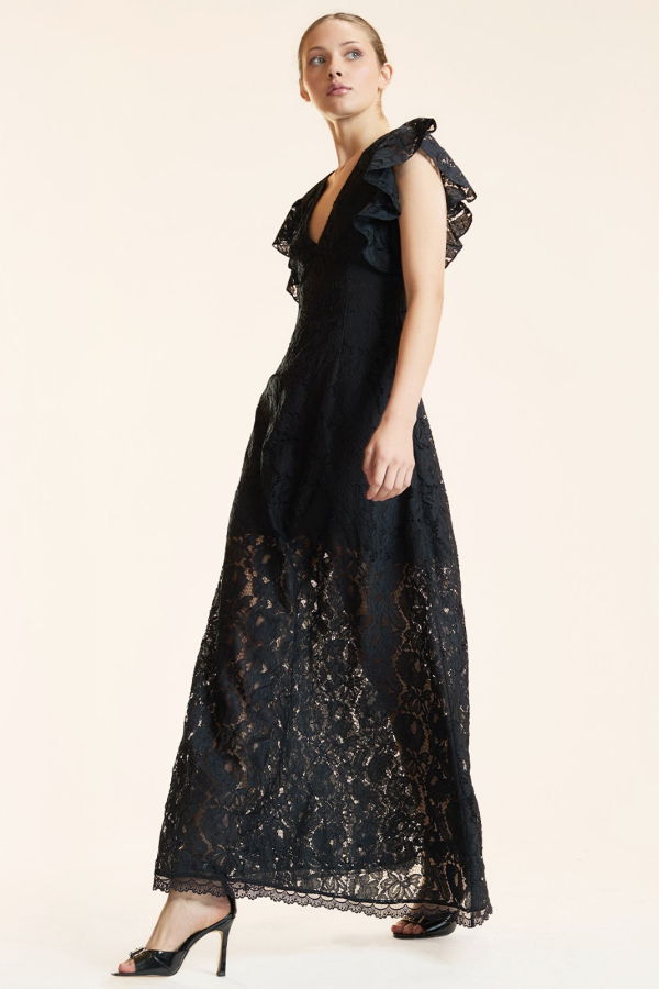 Cynthia Rowley Verona Lace Dress - Black