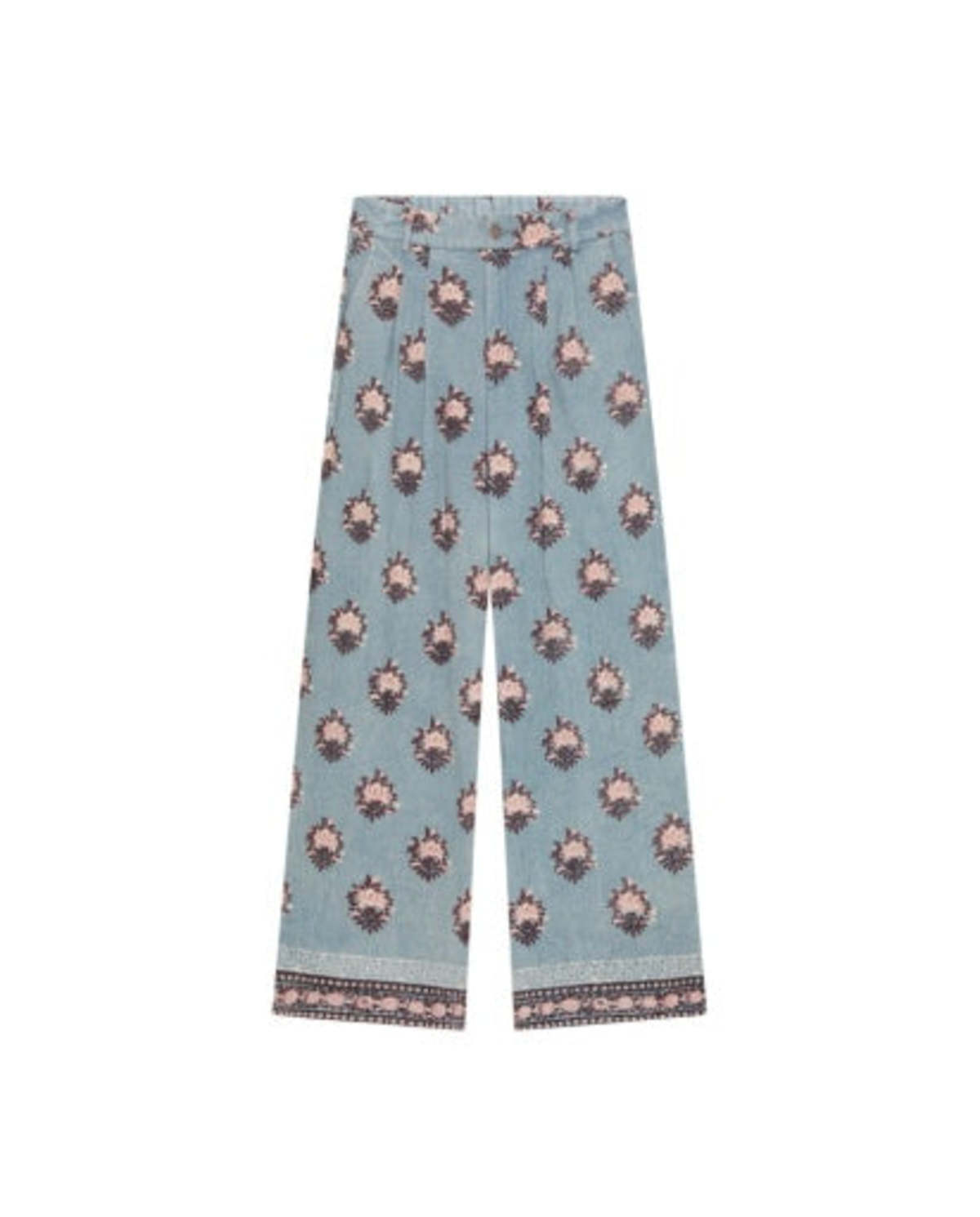 Maison Hotel Water Lillies Jimmy Pant - Cerulean Mist - Image 5 of 5