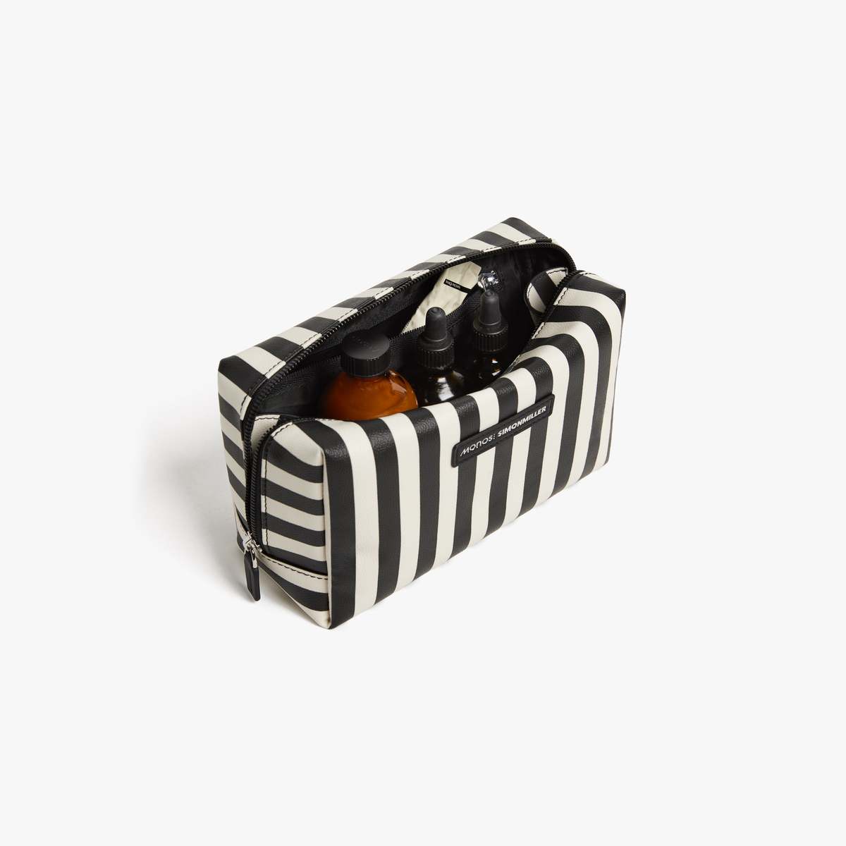Simon Miller Large Metro Toiletry Case - Black Stripe - Image 4 of 8