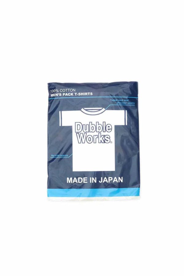 Dubbleworks Lot 33005PK 5.4oz Recycled Cotton 2-Pack Tee Non Wash