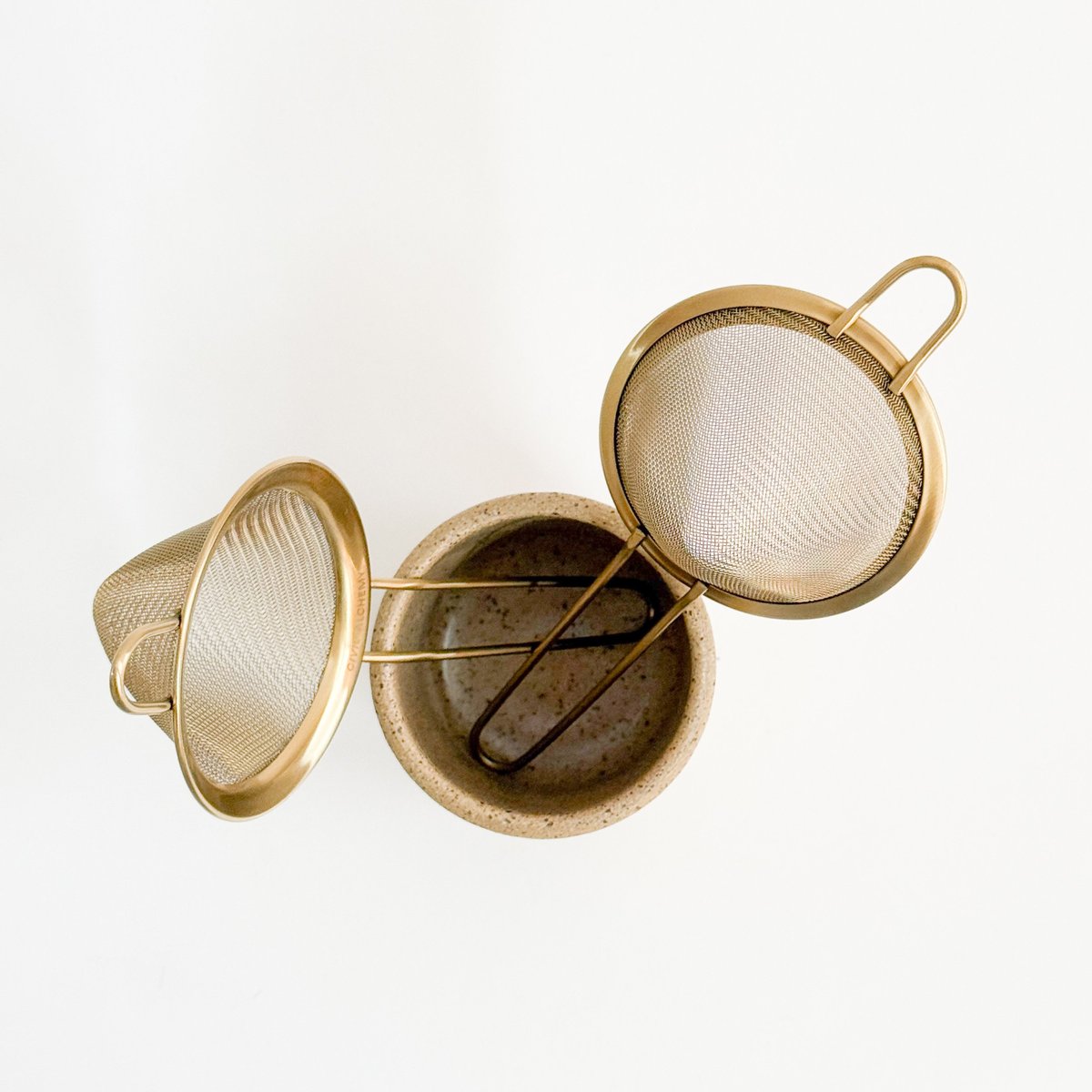 Hawkins New York Brass Mesh Strainer - Image 2 of 3