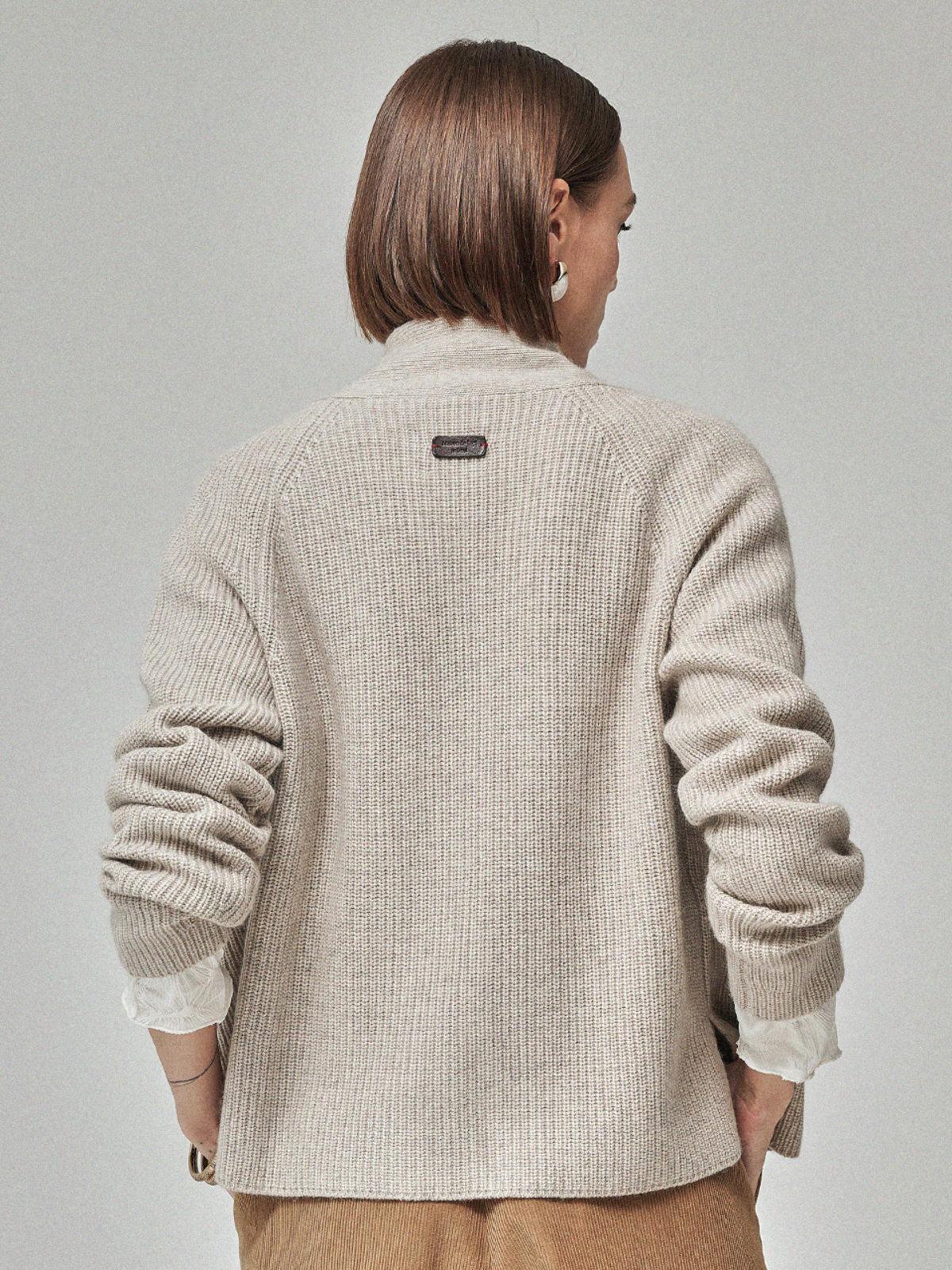 Maison De Ines Raccoon Blend Cardigan - Light Mix Beige - Image 5 of 6