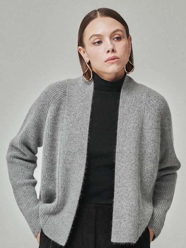 Maison De Ines Raccoon Blend Cardigan - Melange Gray