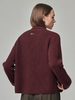 Maison De Ines Raccoon Blend Cardigan - Burgundy - Thumbnail 3