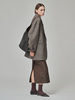 Maison De Ines Oversized Wool Blend Jacket - Herringbone Brown - Thumbnail 2