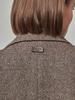 Maison De Ines Oversized Wool Blend Jacket - Herringbone Brown - Thumbnail 6