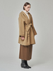 MAISON DE INES Handmade Hooded Cape Coat - Golden Camel - Thumbnail 3