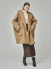 MAISON DE INES Handmade Hooded Cape Coat - Golden Camel - Thumbnail 5