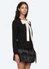 Sea NY Seraphine Satin Bow Wool Cardigan - Thumbnail 4