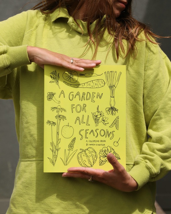 "A Garden for All Seasons Coloring Book" by Maria Schoettler Book