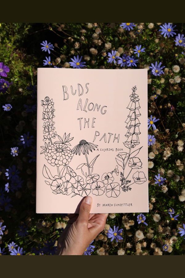 Maria Schoettler Buds Along the Path Coloring Book
