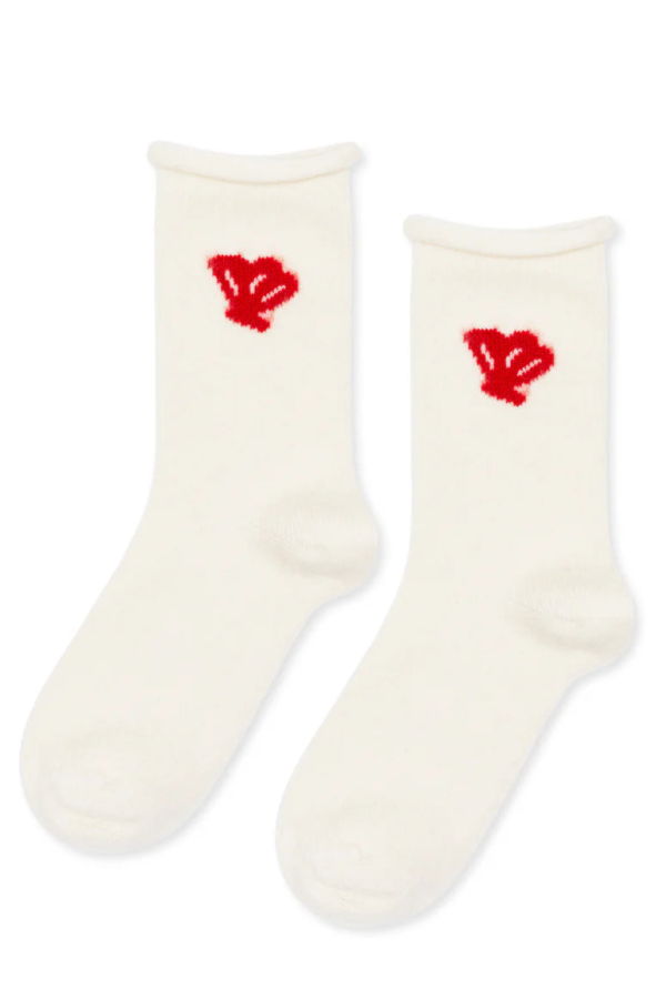 Hansel from Basel Seashell Cashmere Crew Socks
