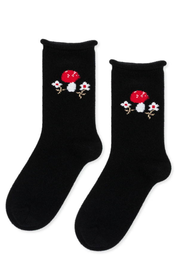 Hansel from Basel Toadstool Cashmere Crew Socks