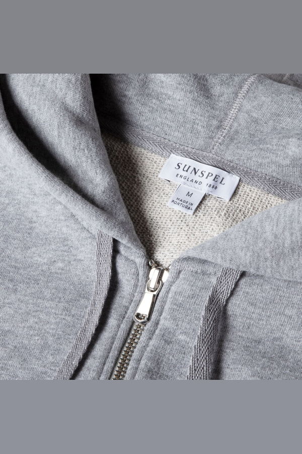 Sunspel Loopback Zip-Up Hoodie