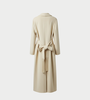 INTO THE EAST Textured Wool Borg Collar Coat - Ivory - Thumbnail 2