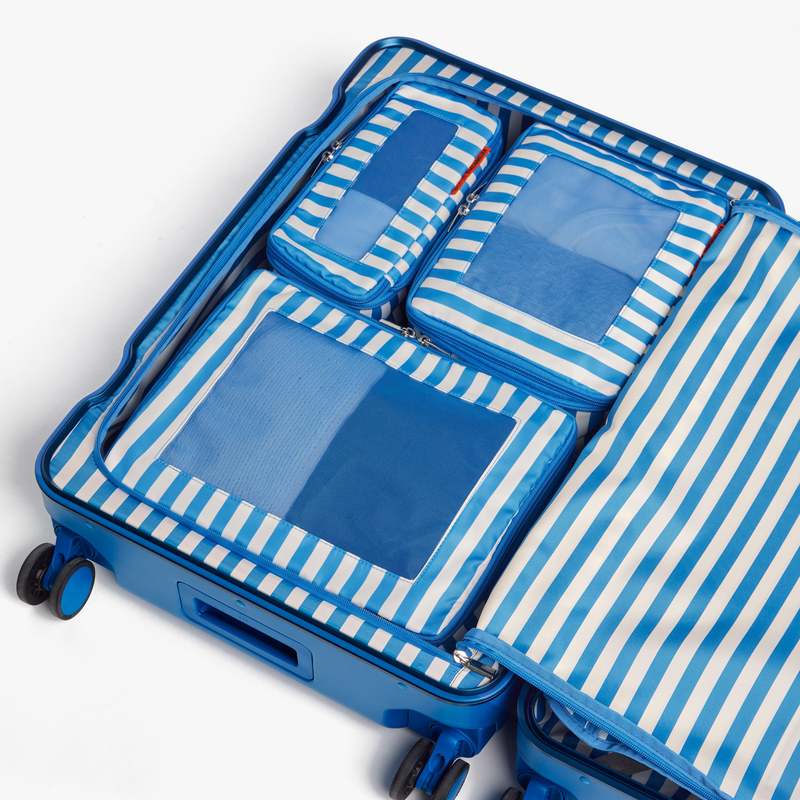 Simon Miller Packing Cubes Set of 4 - Coastal Blue Stripe