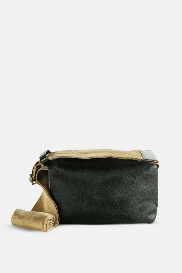 Uma Wang Small Shoulder Bag - Black/Mustard