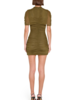 Amanda Uprichard Evianna Dress - Olive Green - Thumbnail 3