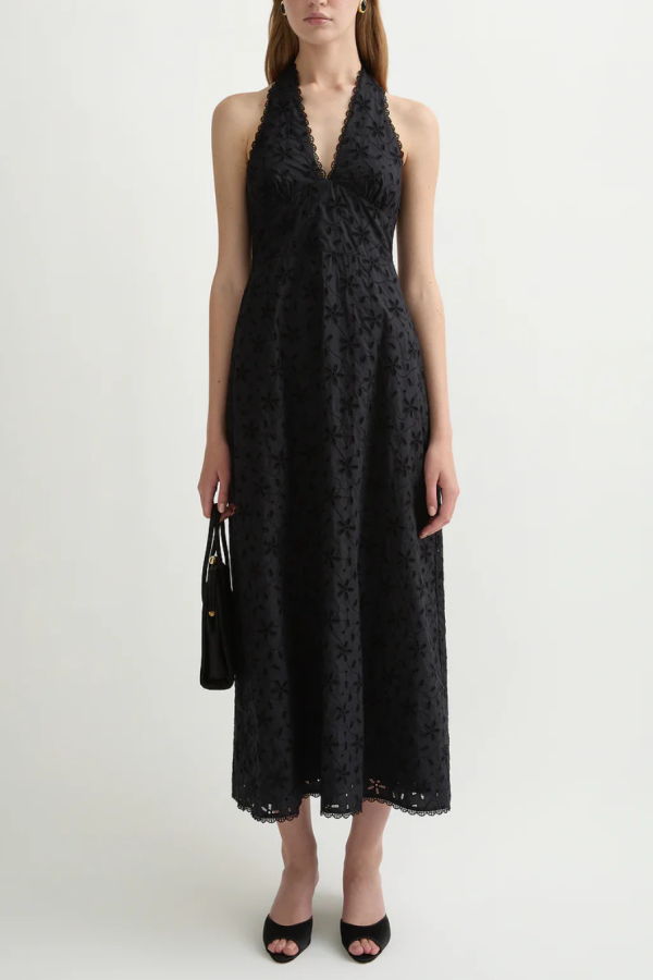 Posse Salma Halter Dress - Black