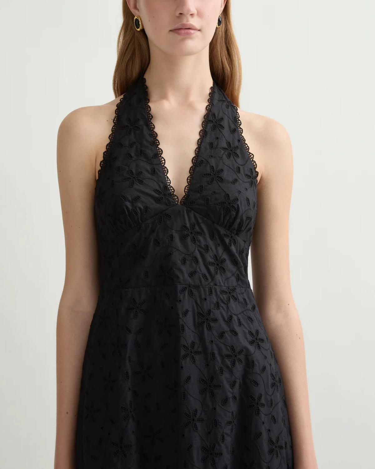 Posse Salma Halter Dress - Black - Image 3 of 5