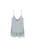 A.L.C. Eliza Feather Trimmed Camisole Top - Slate Blue - Thumbnail 2