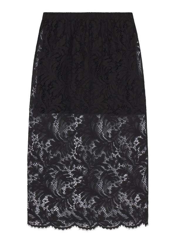 A.L.C. Lydia Lace Midi Skirt - Black