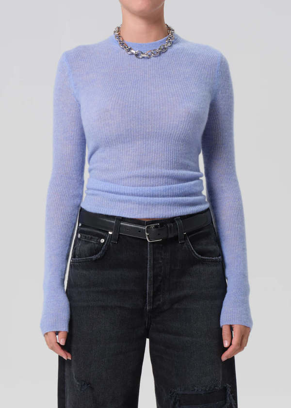 Citizens of Humanity Alessia Crewneck Sweater - Heathered Robin