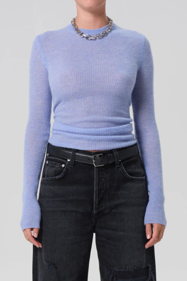Citizens of Humanity Alessia Crewneck Sweater - Heathered Robin