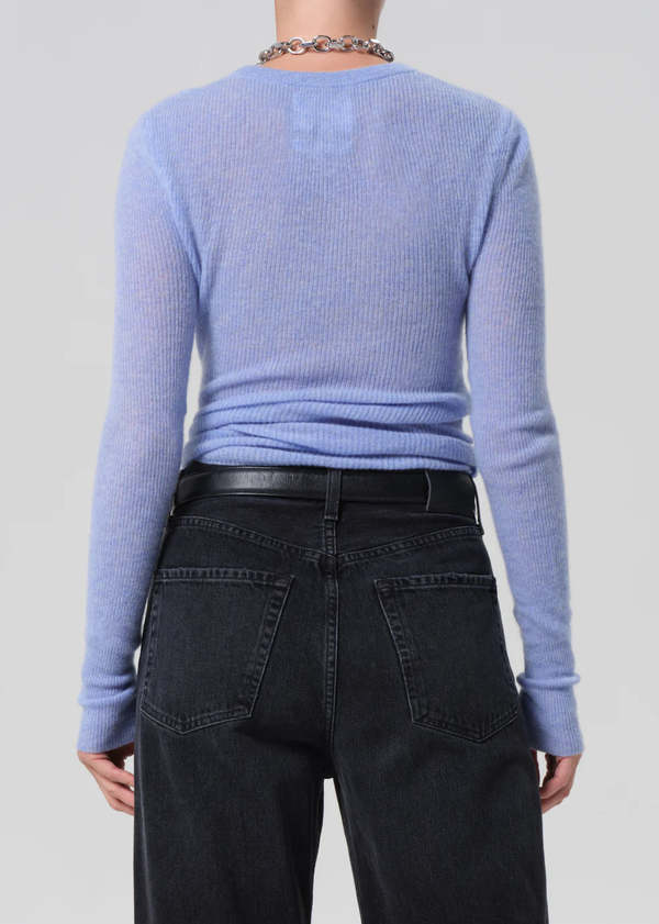 Citizens of Humanity Alessia Crewneck Sweater - Heathered Robin
