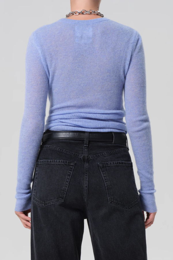 Citizens of Humanity Alessia Crewneck Sweater - Heathered Robin