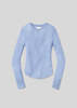 Citizens of Humanity Alessia Crewneck Sweater - Heathered Robin - Thumbnail 3