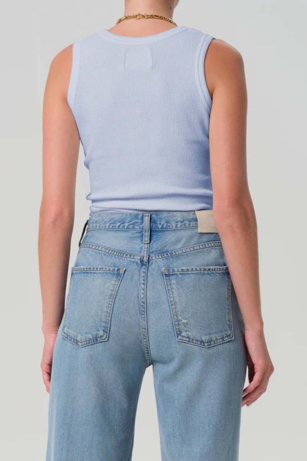 Citizens of Humanity Inez Waffle Tank - Periwinkle