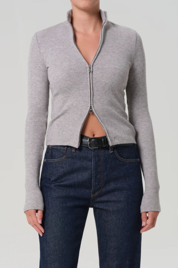 Citizens of Humanity Zip Cardigan - Heather Grey