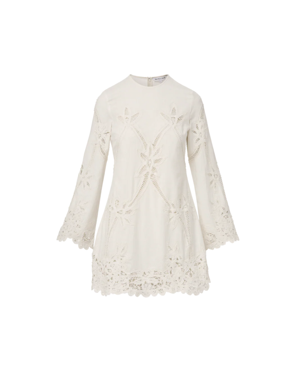 chinese dress ladies Veronica Beard Women's Amberg Dress - White - Size 2 main image 1