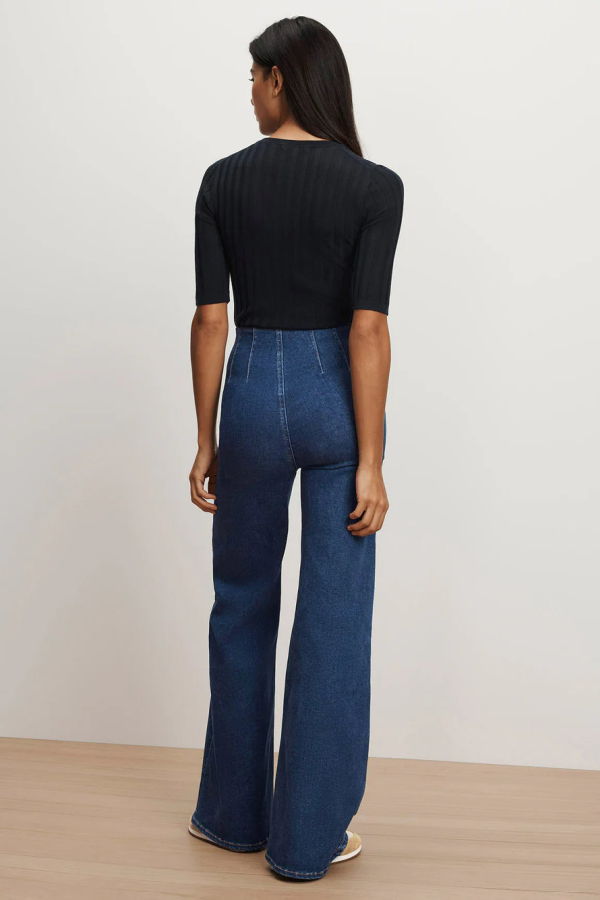 Veronica Beard Joplin Off-Duty Flare Jean - Bright Blue