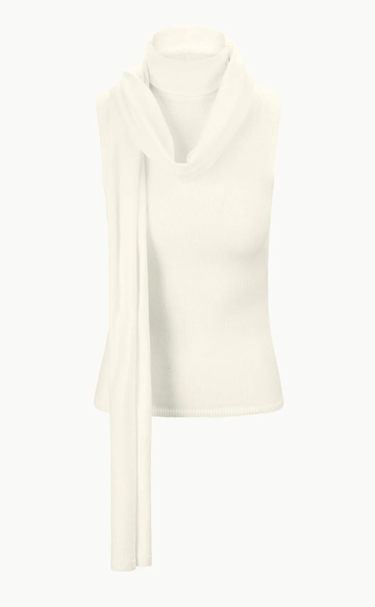 Staud Canal Top with Scarf Tie - Ivory - Image 6 of 6