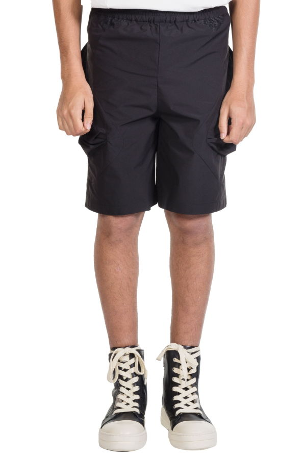 Attempt  Irregular Pocket Shorts - Black