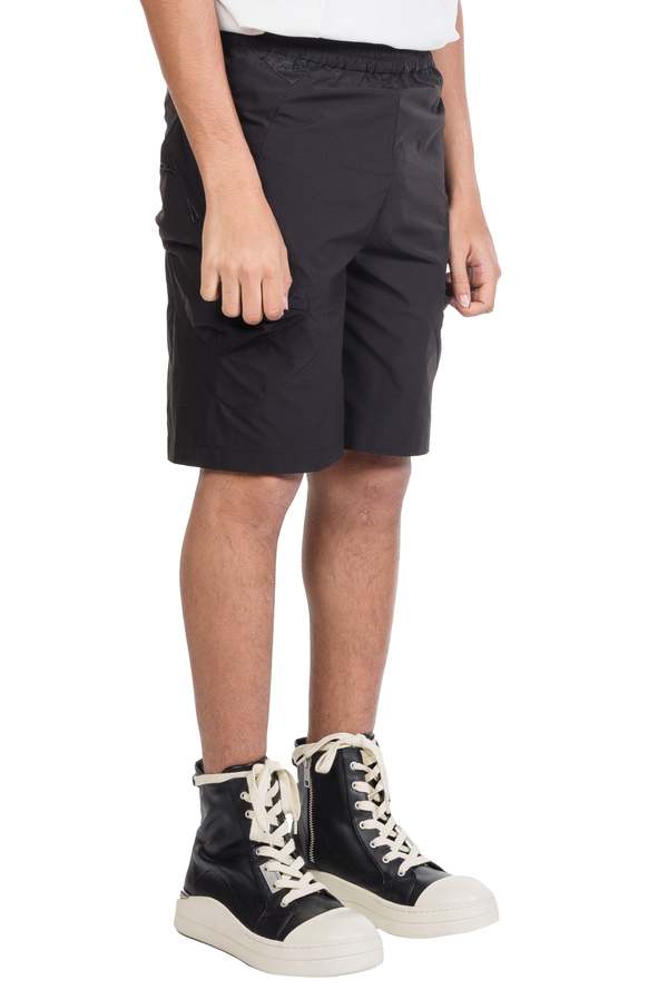 Attempt  Irregular Pocket Shorts - Black