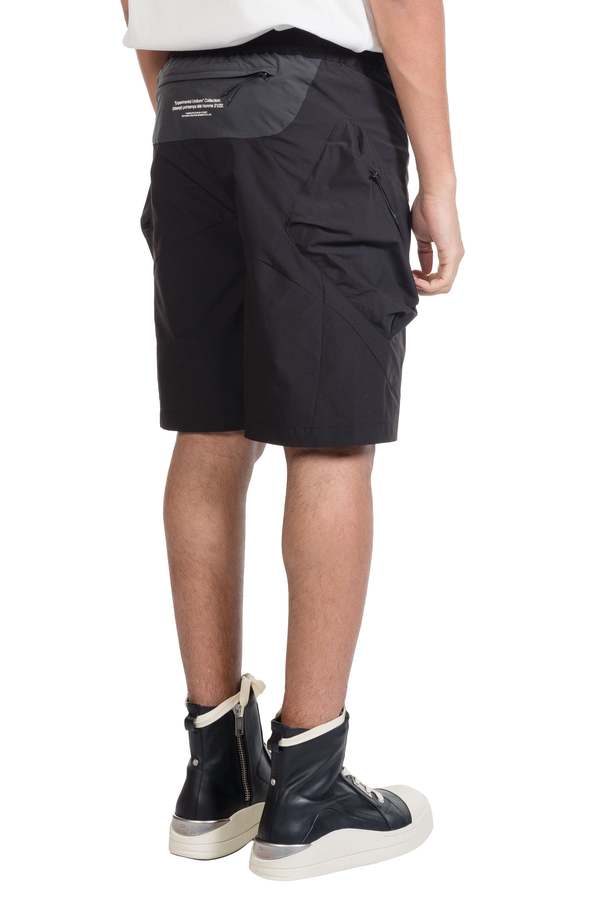 Attempt  Irregular Pocket Shorts - Black