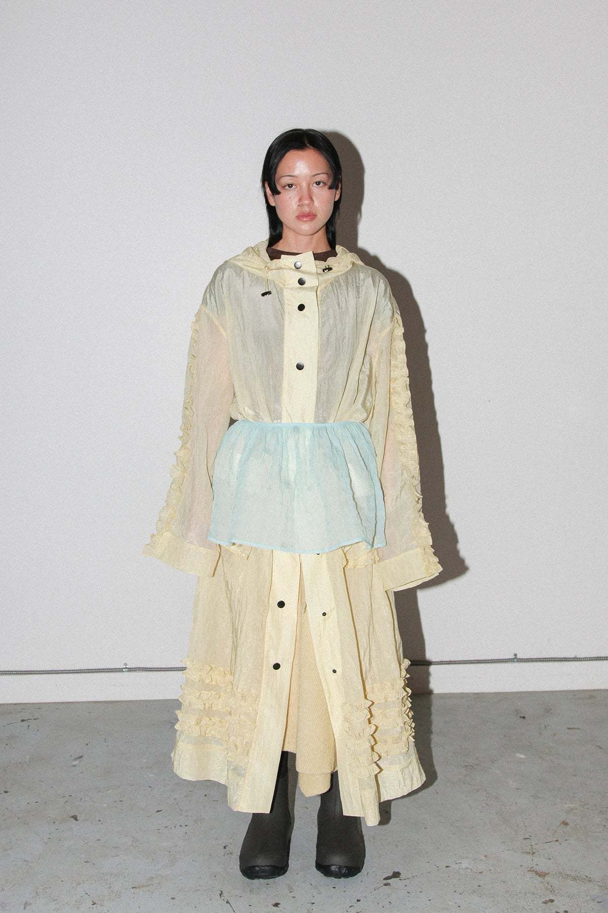 KkCo Bubble Peplum Apron - Sky - Image 3 of 8