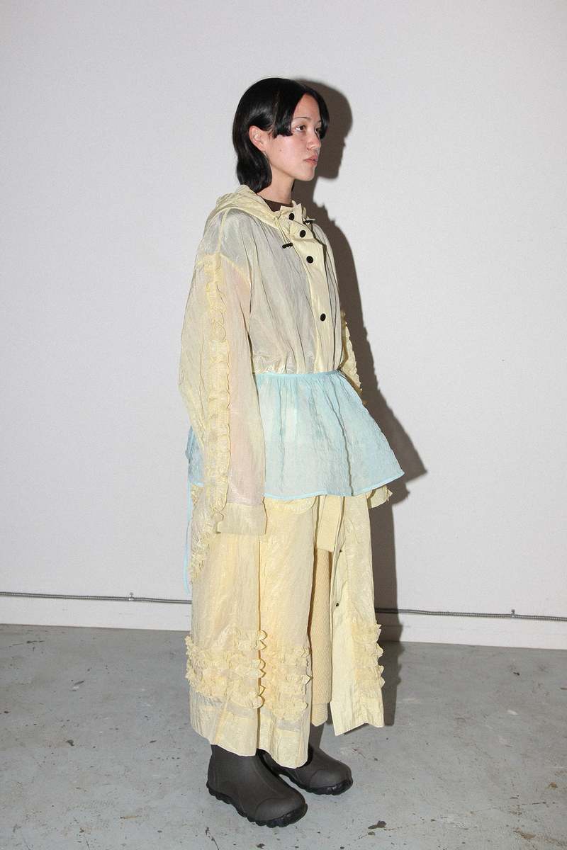 KkCo Bubble Peplum Apron - Sky