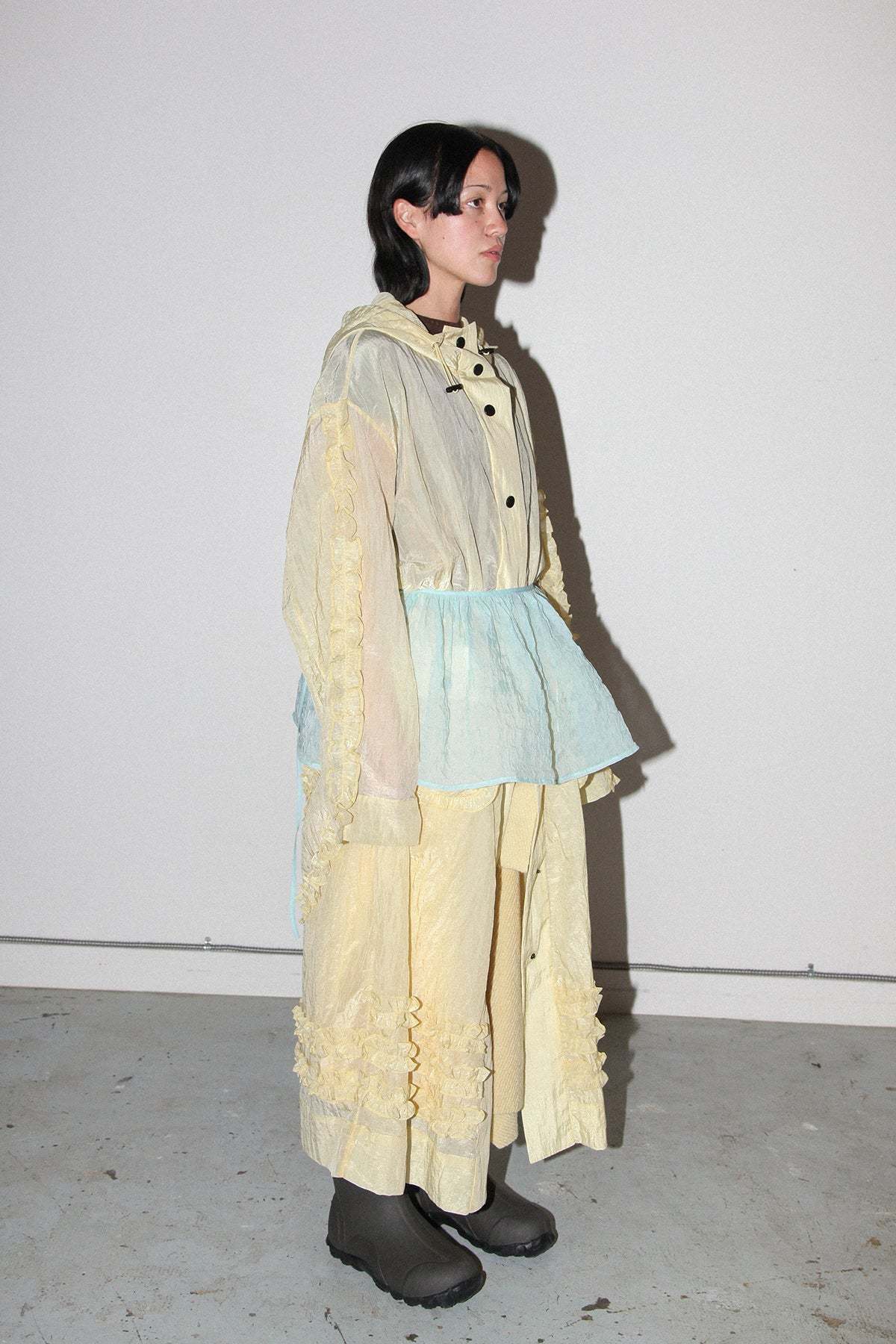 KkCo Bubble Peplum Apron - Sky - Image 4 of 8