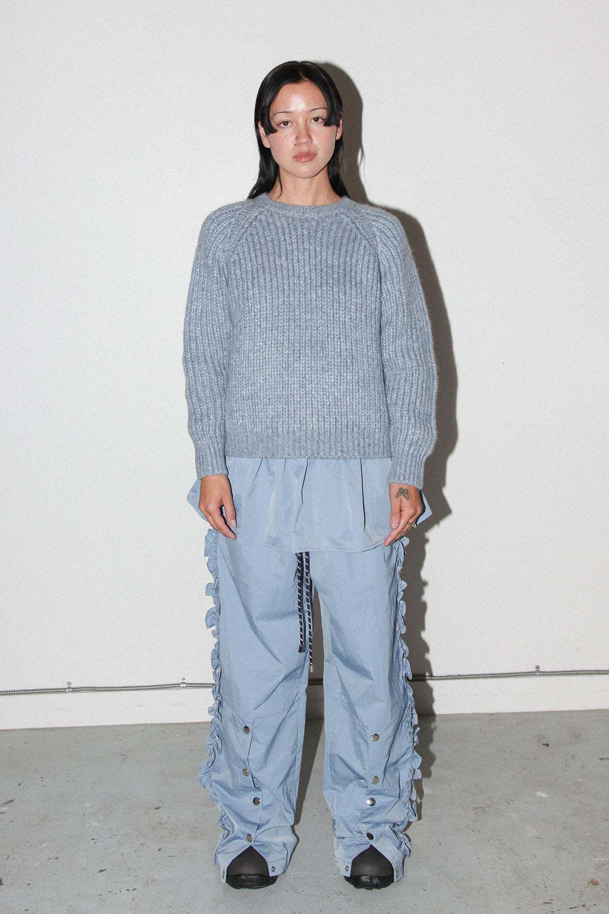 KkCo Polar Crewneck Sweater - Marled Sky - Image 2 of 6