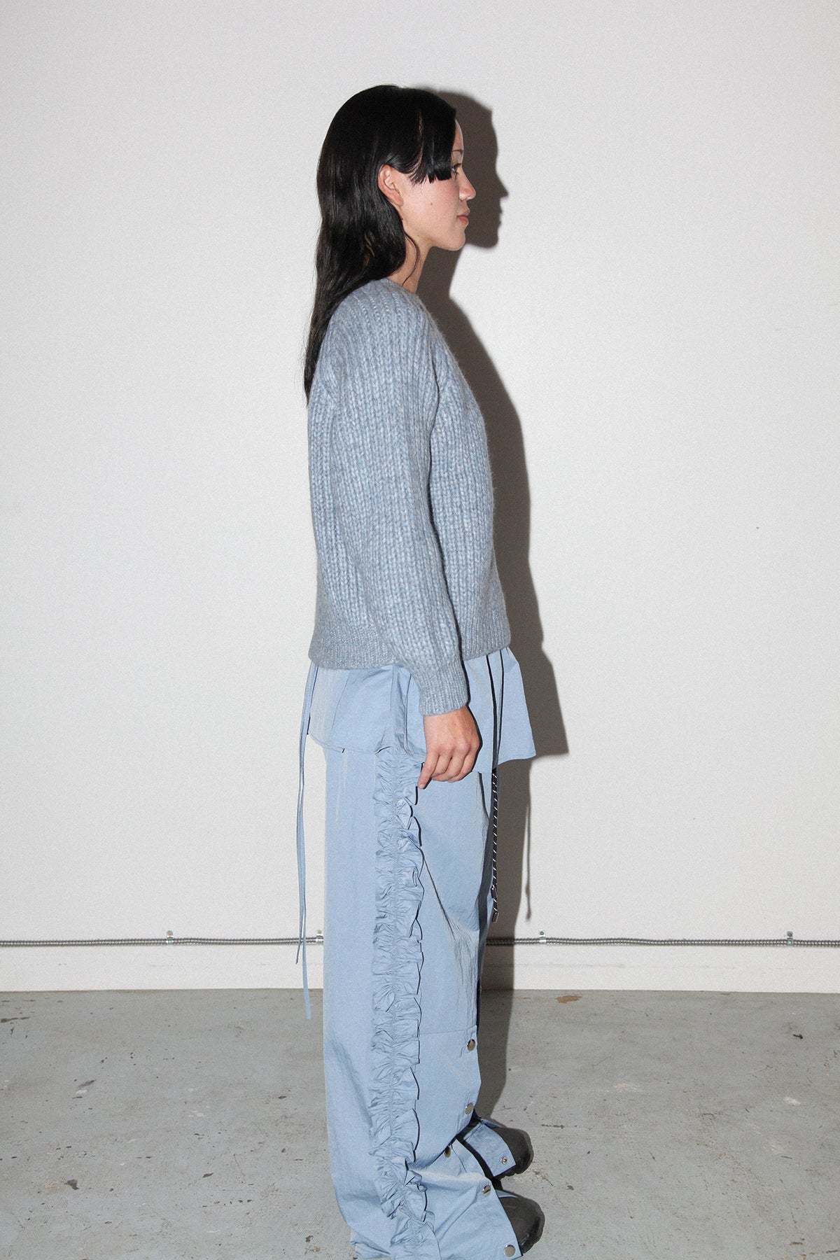 KkCo Polar Crewneck Sweater - Marled Sky - Image 4 of 6